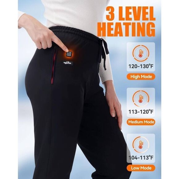 Cycyheat XXL Thicken Heating Pants 6 Heated Zone, Batteries Not Included Black - Picture 12 of 14